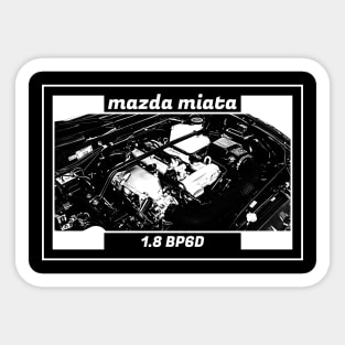 Mazda Miata MX-5 NB ENGINE (Black Version) Sticker